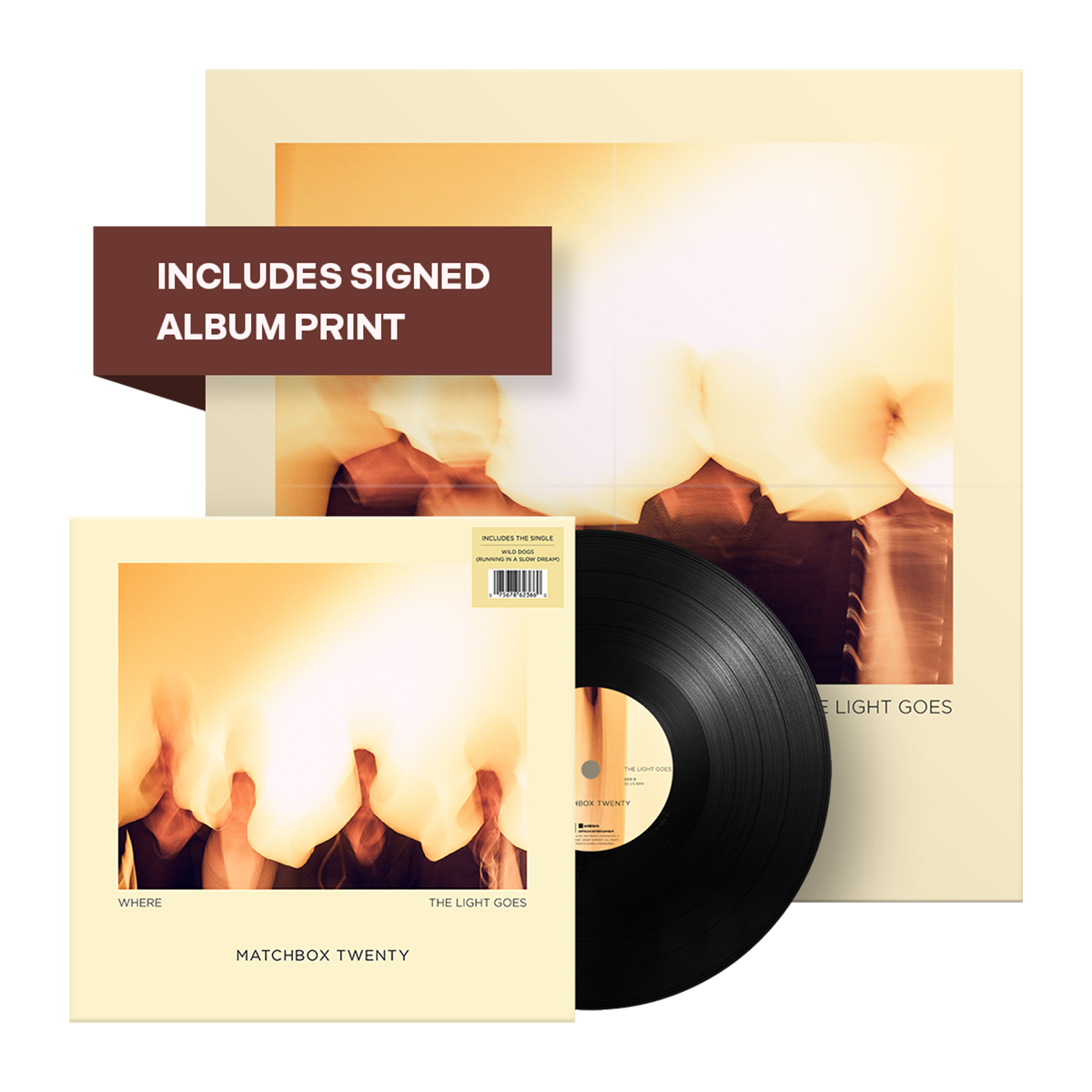 Exclusive Where The Light Goes Vinyl + Autographed Art Card